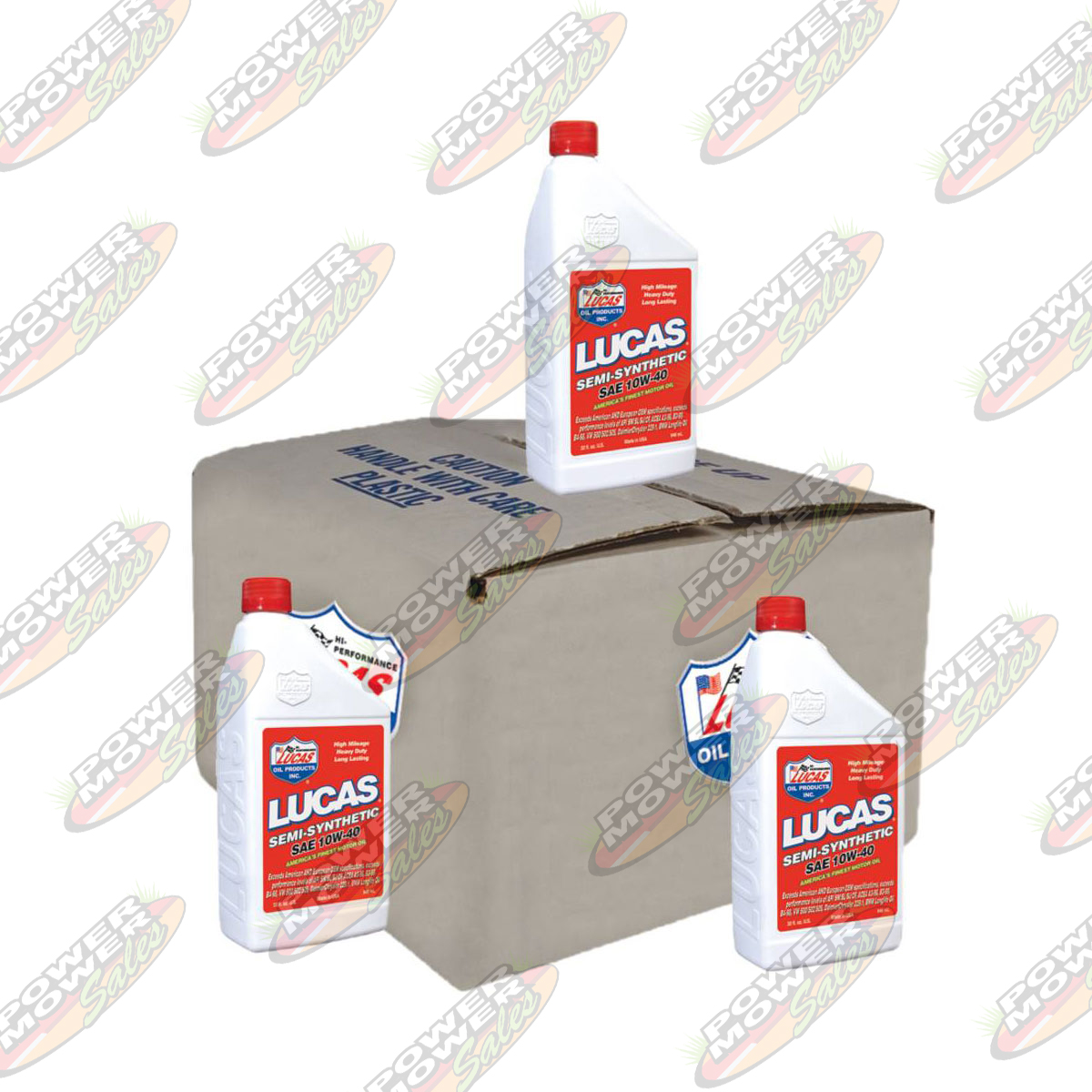 051-593 Semi-Synthetic Motor Oil / SAE 10W-40, Six 32 oz. bottles