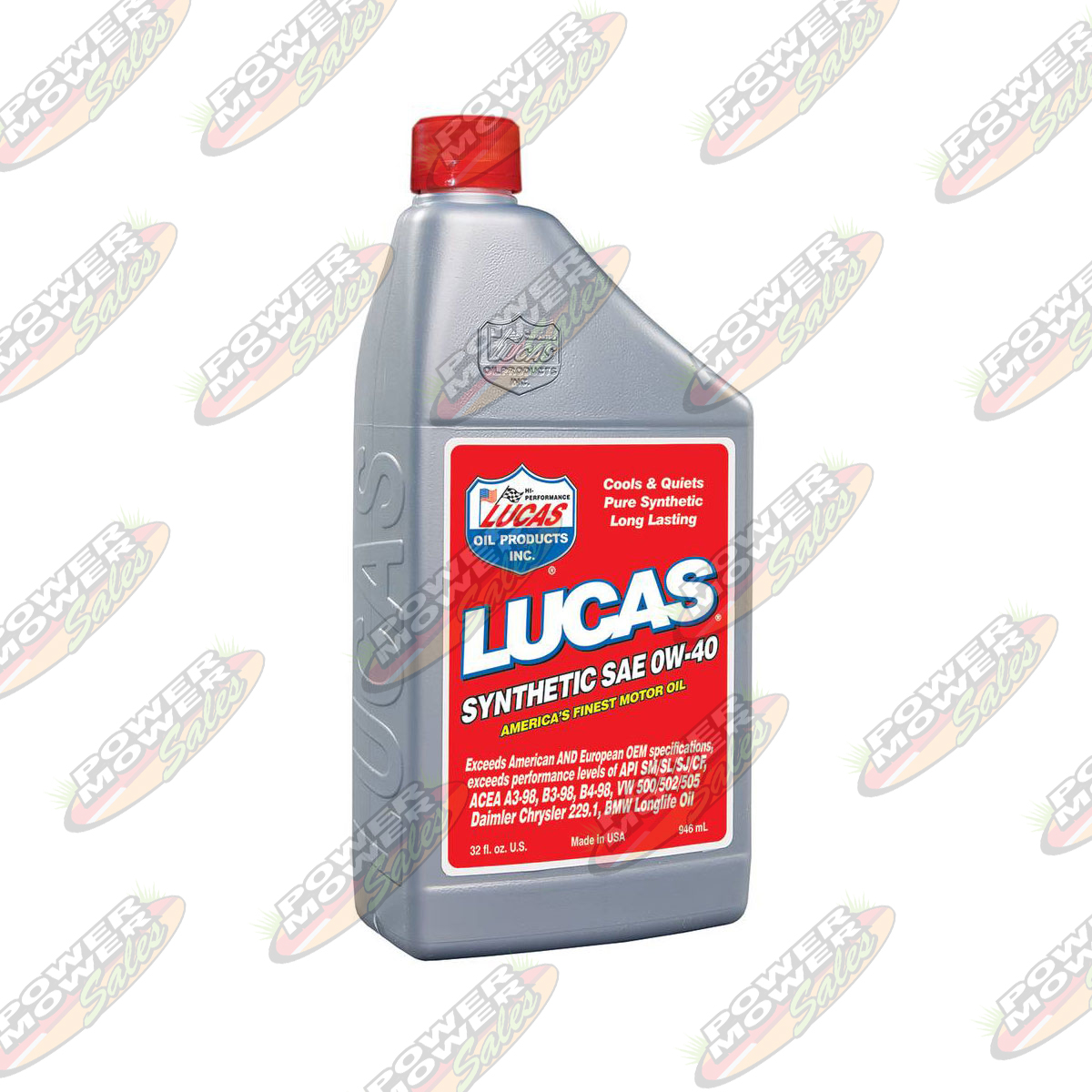 Synthetic Motor Oil / SAE 0W-40, 6 Btls/1 Qt