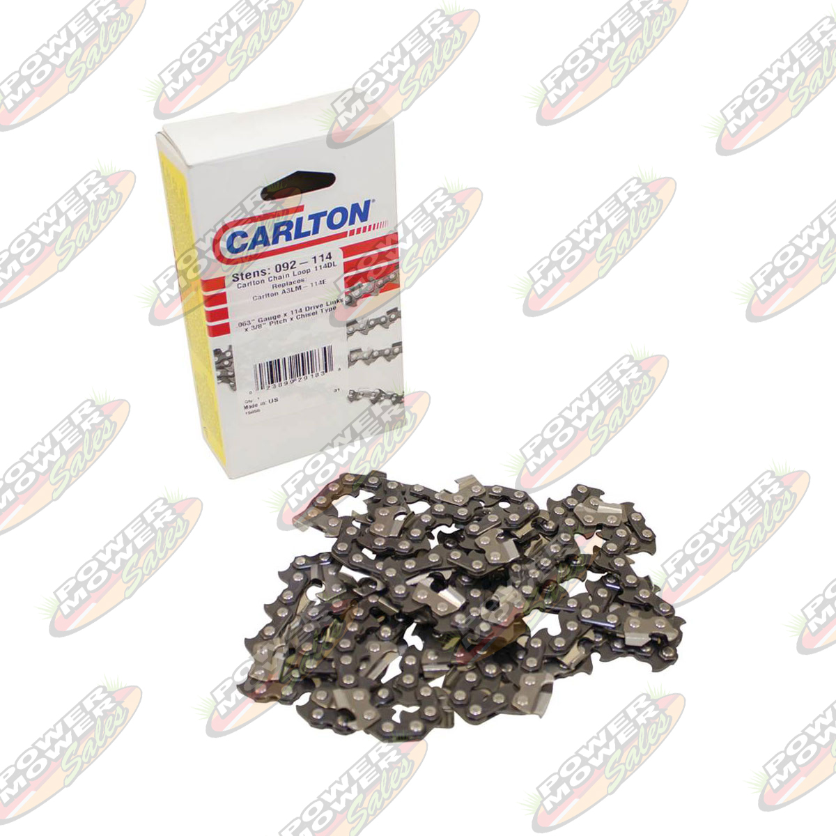 Chain Pre-Cut Loop 114DL / 3/8, .063, Chisel Standard