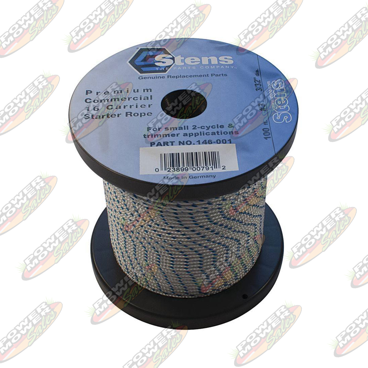 146-001 100' Solid Braid Starter Rope / #3 Solid Braid