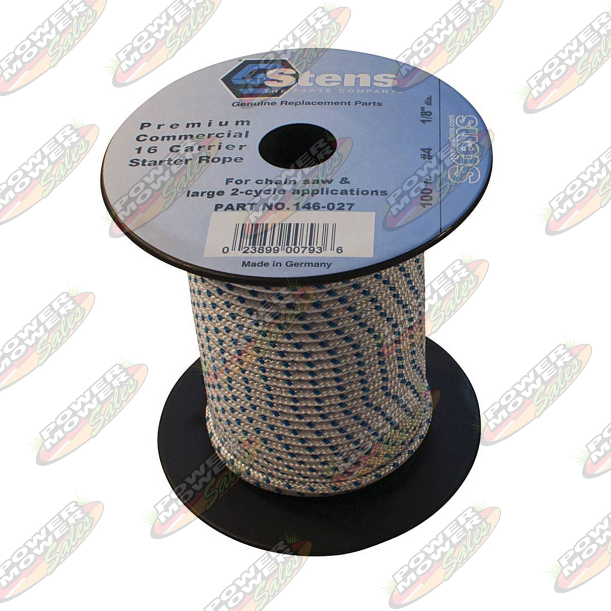 146-027 100' Solid Braid Starter Rope / #4 Solid Braid