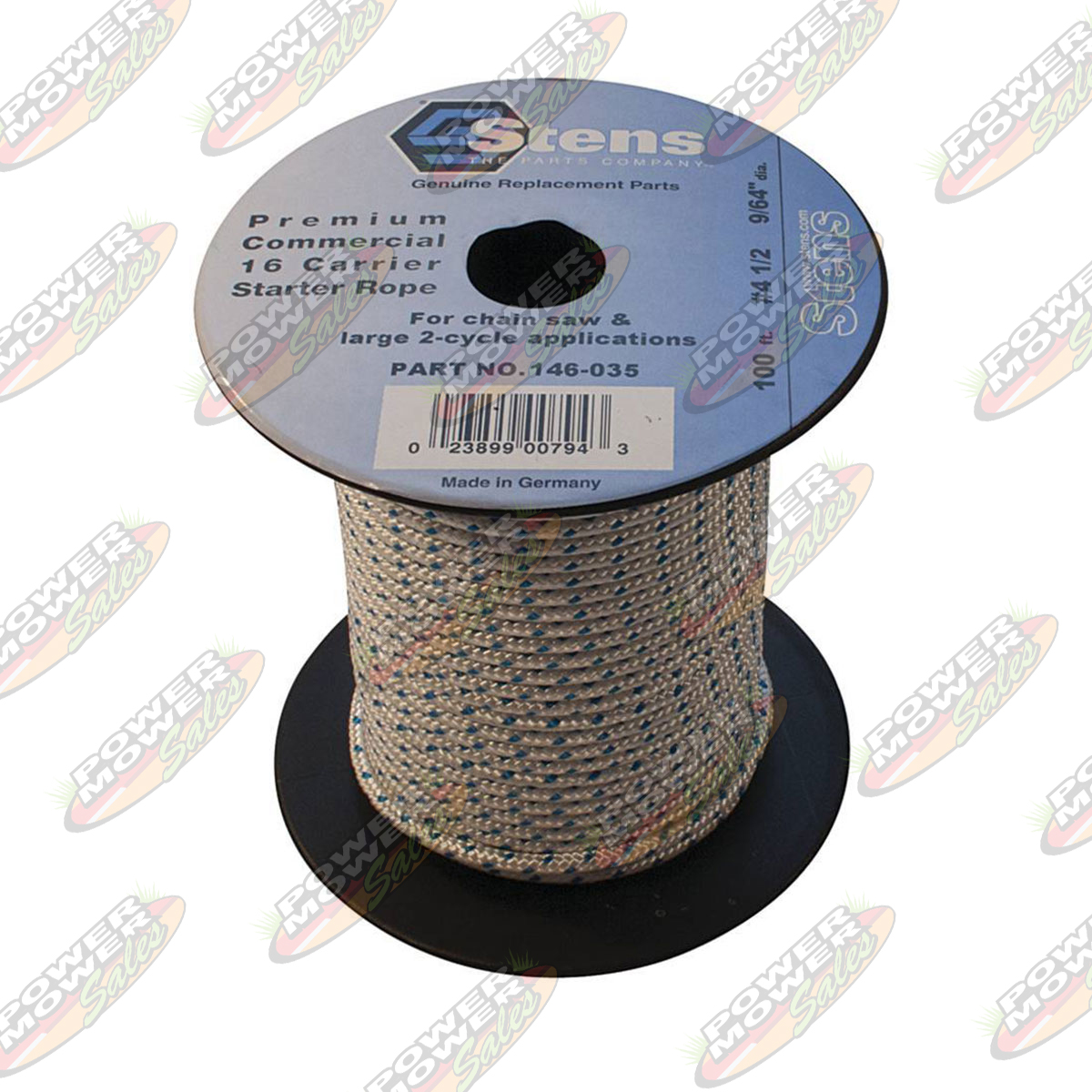 146-035 100' Solid Braid Starter Rope / #4 1/2 Solid Braid