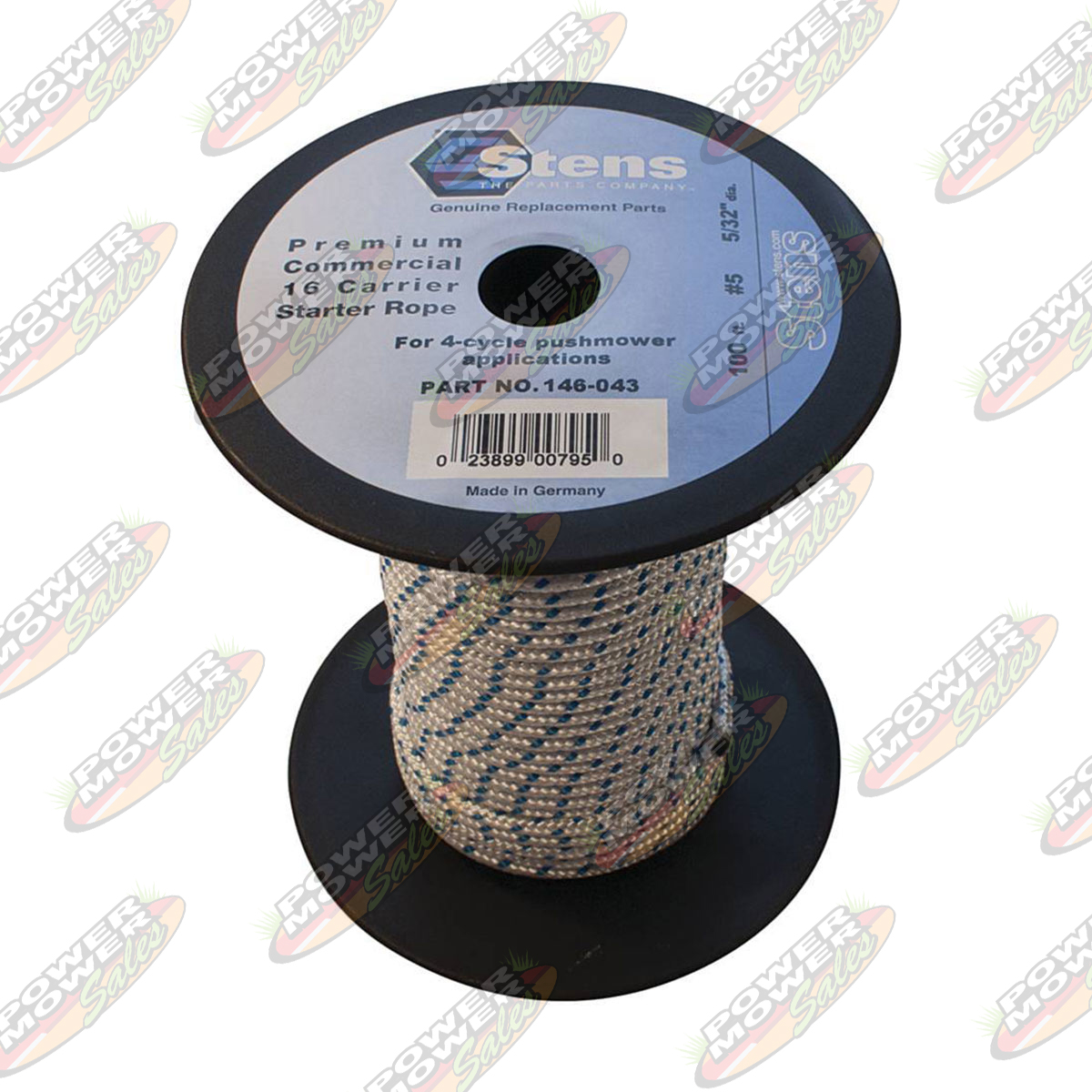 146-043 100' Solid Braid Starter Rope / #5 Solid Braid