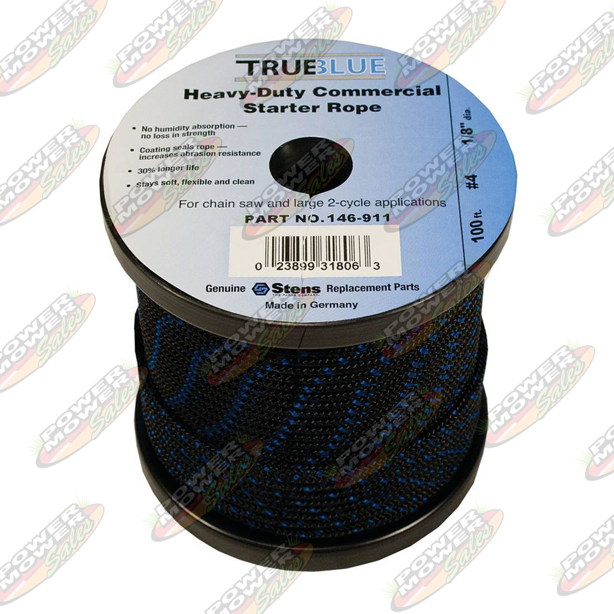 146-911 100' Starter Rope / #4 Solid Braid