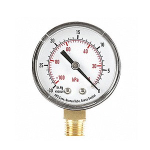 Dixie Chopper 68238 GAUGE-VACUUM #1401-56501