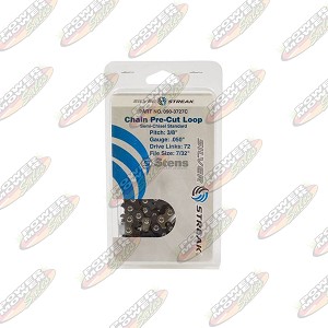 Chain Loop Clamshell 72DL / 3/8 inch , .050, S-Chisel Standard