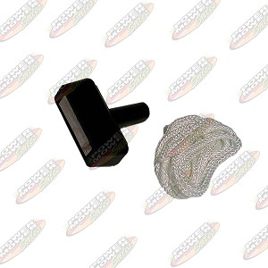 140-301 Starter Handle with Rope / #4 1/2 Rope, 88" Long